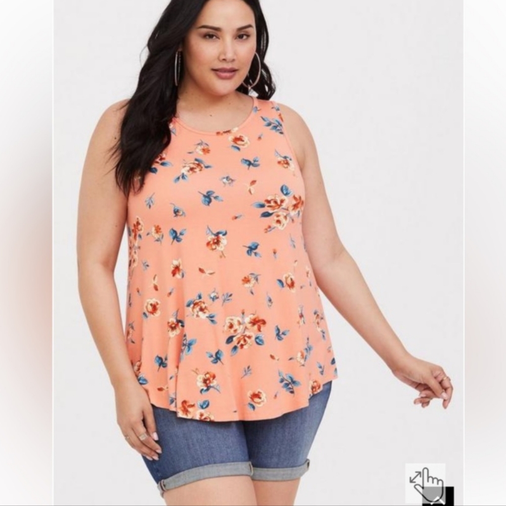 Torrid Super Soft Knits Orange Tank